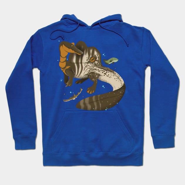 Spinosaurus Hoodie by Wagglezags